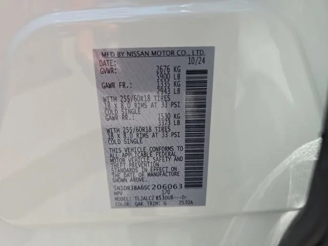 Certified Used 2025 Glacier White Nissan SV image 33