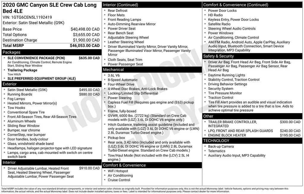 Used 2020 Gray GMC 4WD SLE image 21