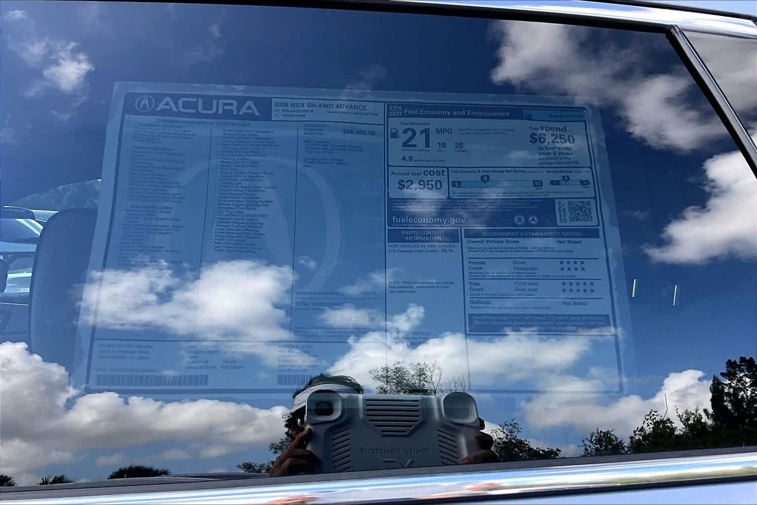 New 2026 Solar Silver Metallic Acura w/Advance Package image 21