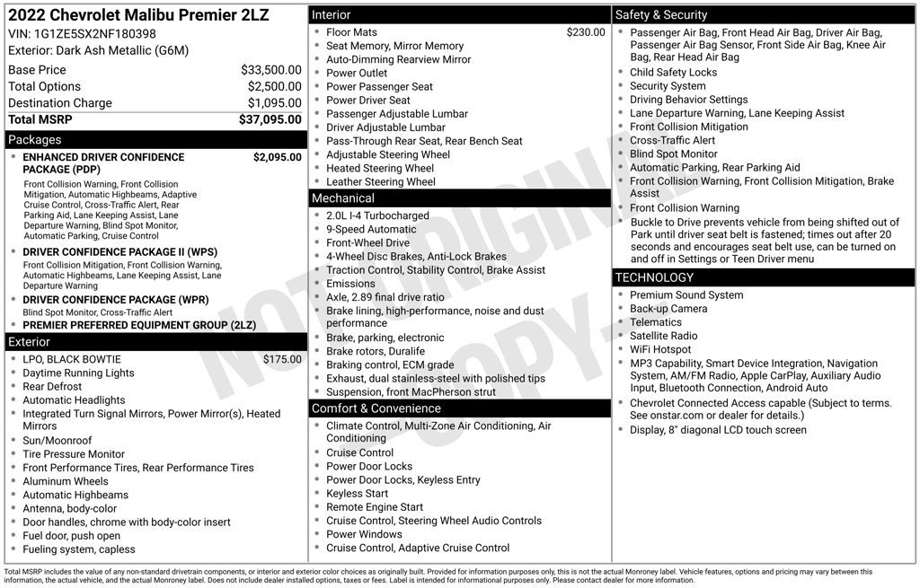 Used 2022 Ash Chevrolet Premier image 29
