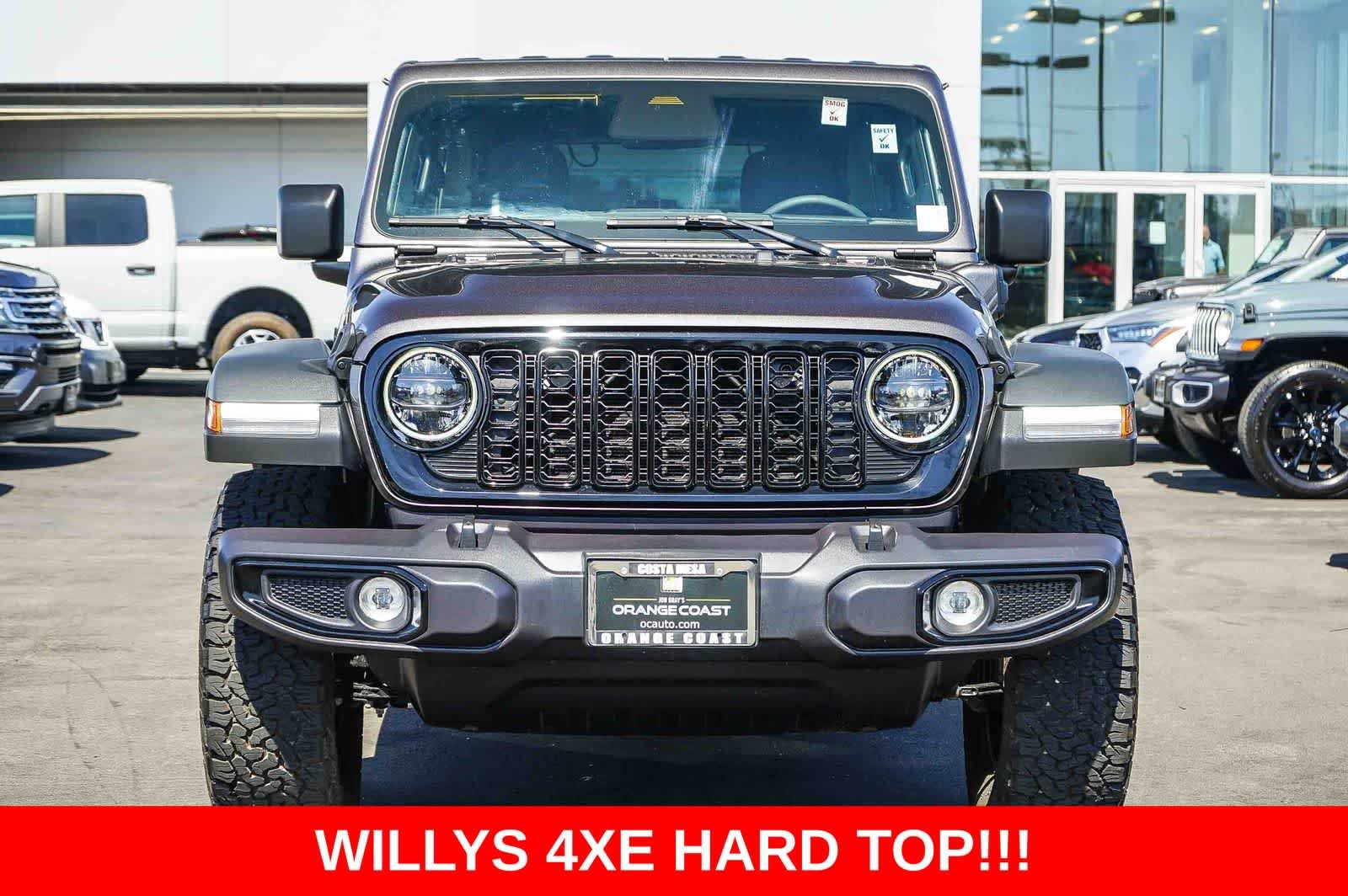 Used 2025 Jeep Wrangler 4xe Willys 4XE with VIN 1C4RJXN62SW578529 for sale in Costa Mesa, CA