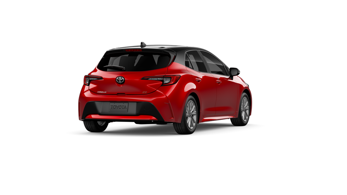 New 2027 Finish Line Red with Black roof Toyota SE image 9