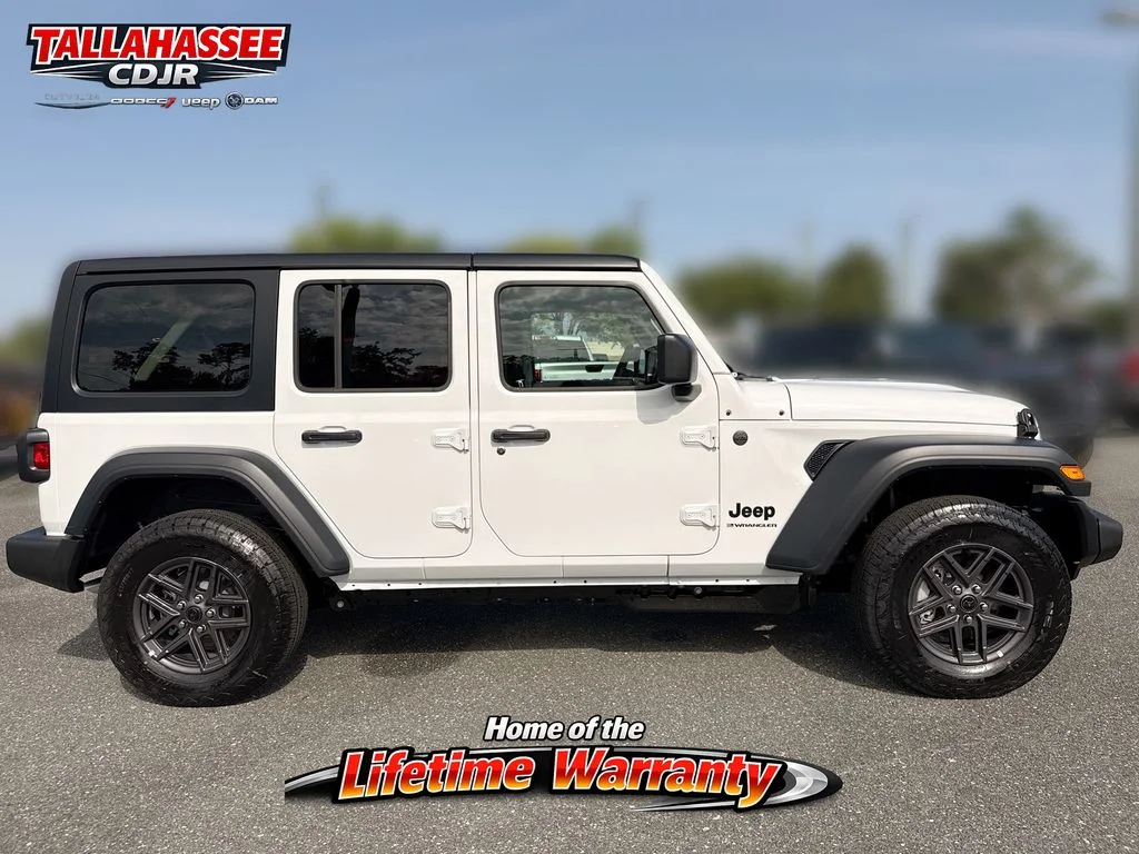 New 2026 Bright White Clear-Coat Exterior Paint Jeep Sport S image 2