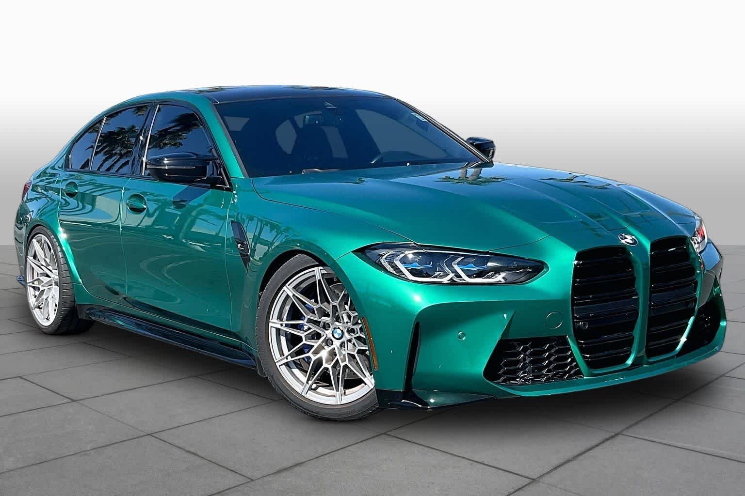 Used 2021 Isle of Man Green Metallic BMW Competition image 2