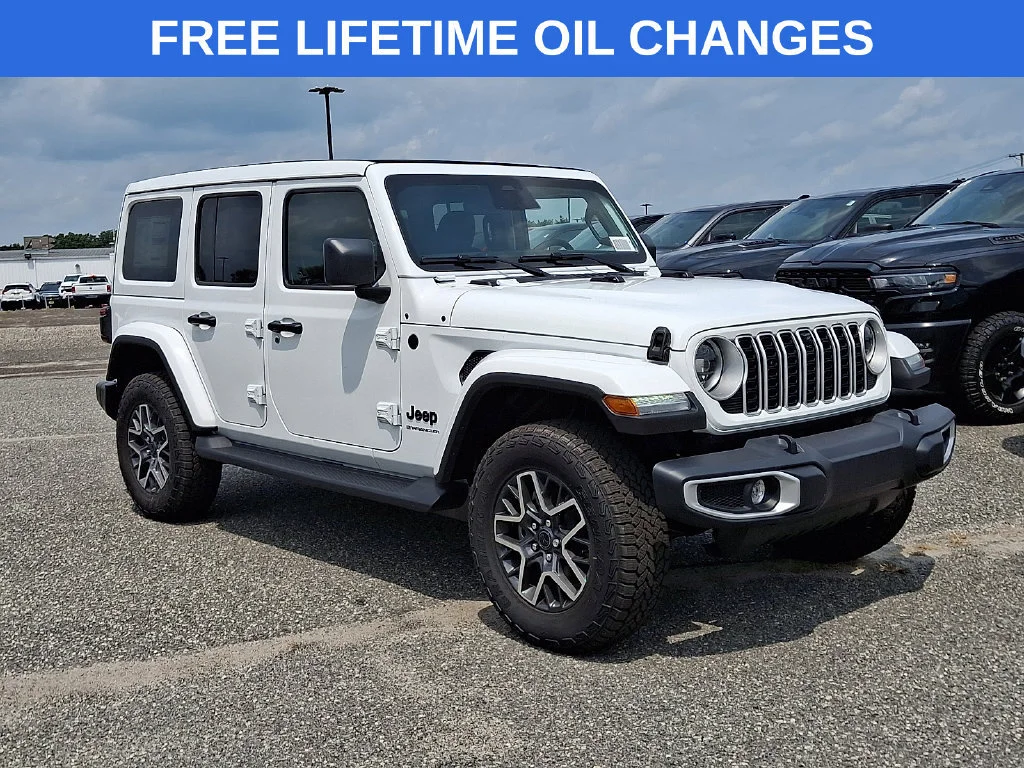 New 2026 Bright White Clear-Coat Exterior Paint Jeep Sahara image 1