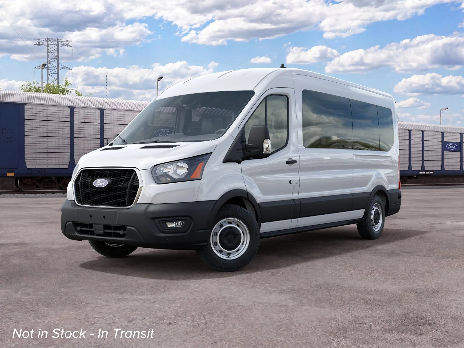 New 2027 Oxford White Ford Passenger Van XL image 2