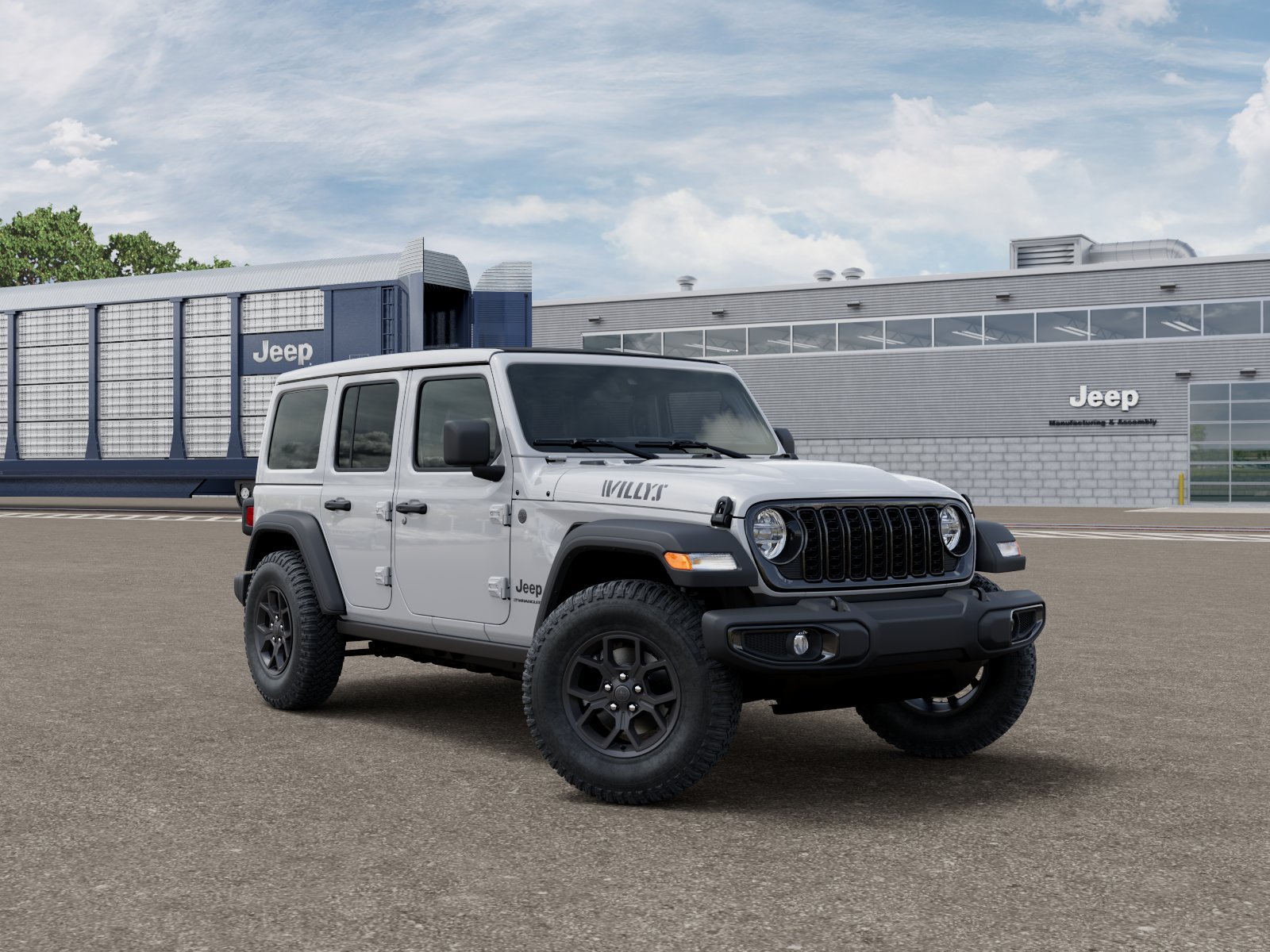 New 2026 Bright White Clear-Coat Exterior Paint Jeep Willys image 3