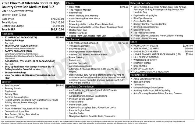 Used 2023 Black Chevrolet High Country image 25