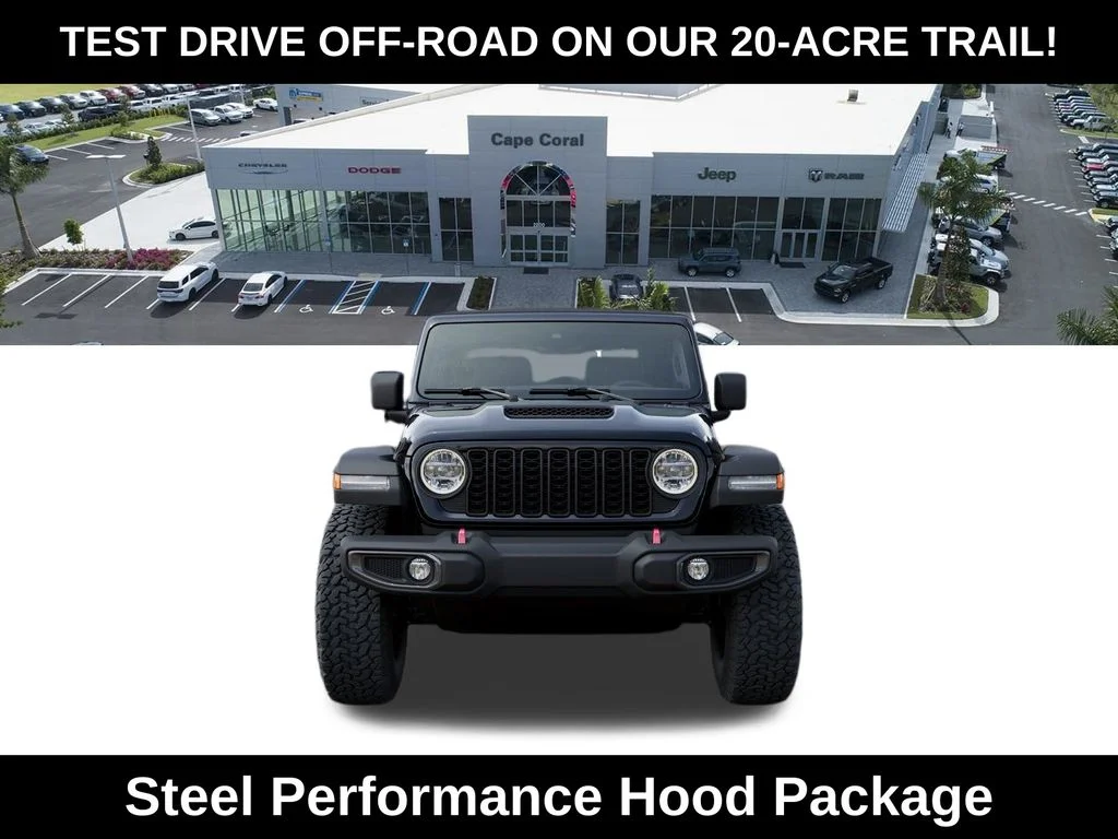 New 2026 Black Clear-Coat Exterior Paint Jeep Rubicon image 6
