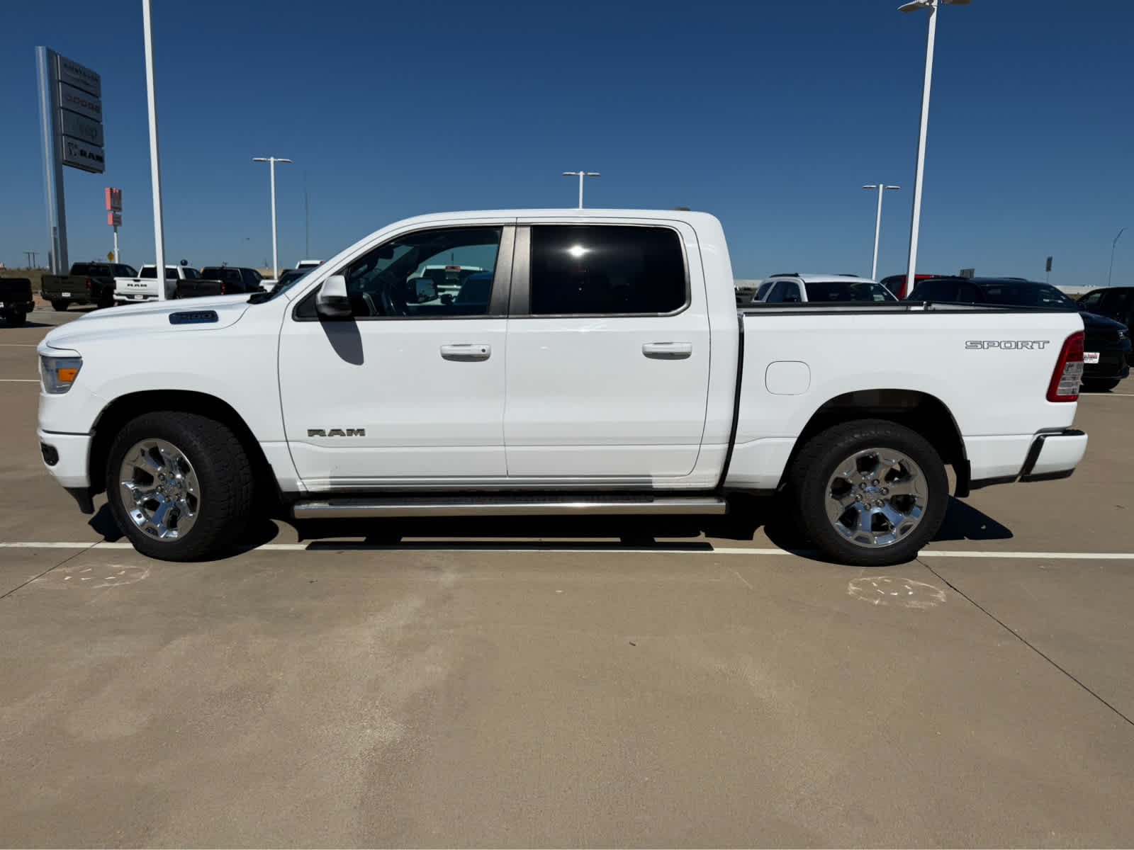 Used 2023 Bright White Clearcoat Ram Big Horn image 9