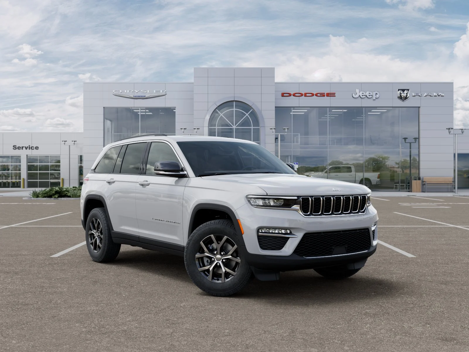 New 2025 Bright White Clear-Coat Exterior Paint Jeep Limited image 32