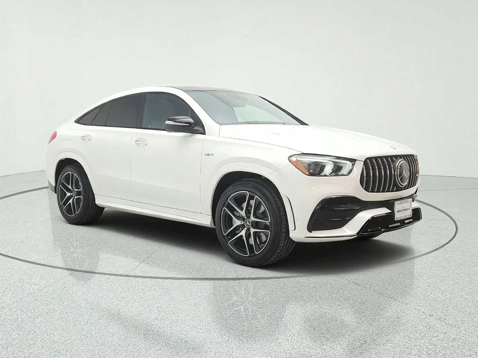 Used 2021 designo Diamond White Metallic Mercedes-Benz AMG® GLE 53 4MATIC Coupe image 3