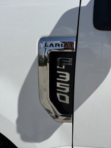 Used 2019 White Ford Lariat Crew Cab Long Bed DRW 4WD image 14