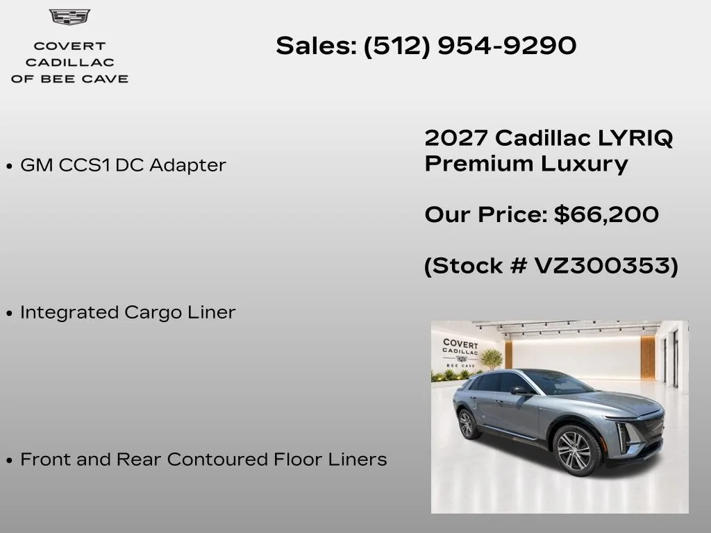 New 2027 Argent Silver Metallic Cadillac Premium Luxury image 18