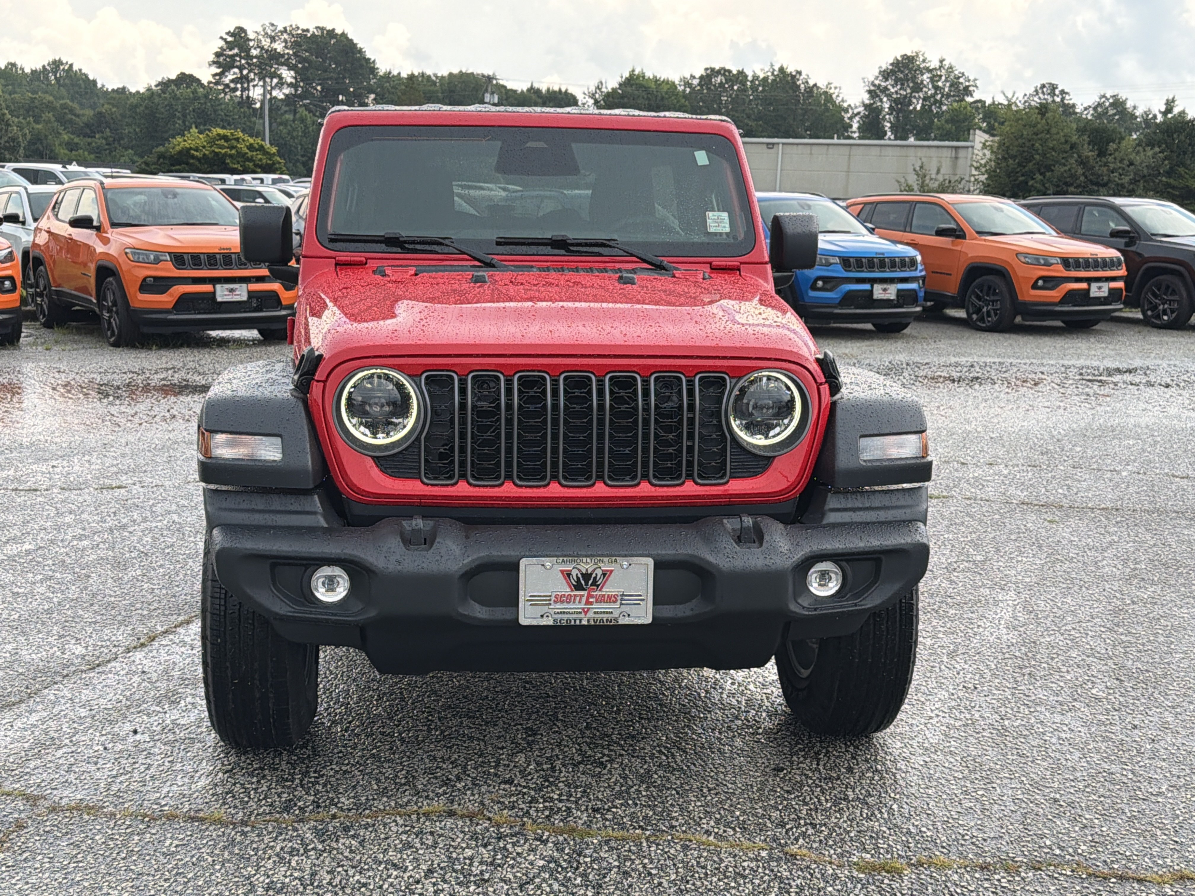 New 2026 Firecracker Red Clear-Coat Exterior Paint Jeep Sport S image 3