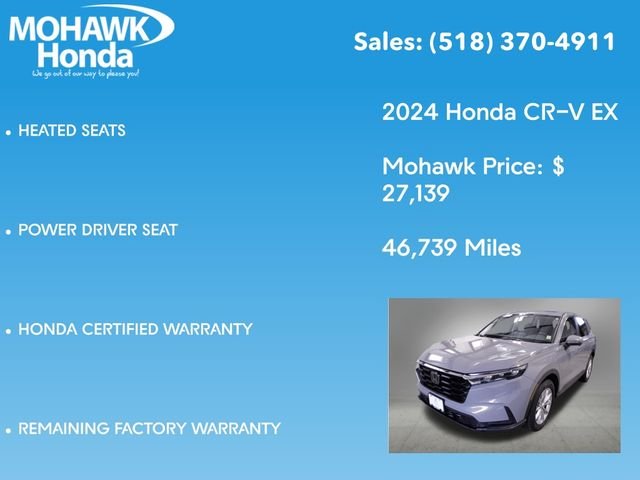 Certified Used 2024 Urban Gray Pearl Honda EX image 16