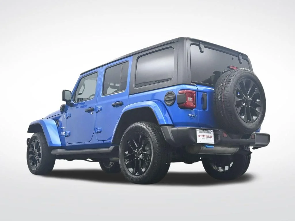 Used 2022 Blue Jeep Unlimited Sahara 4xe image 35
