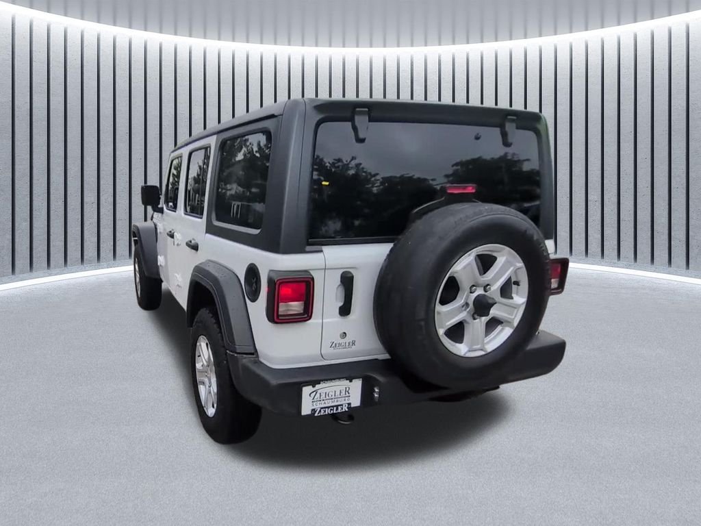 Used 2020 White Jeep Unlimited Sport S image 8