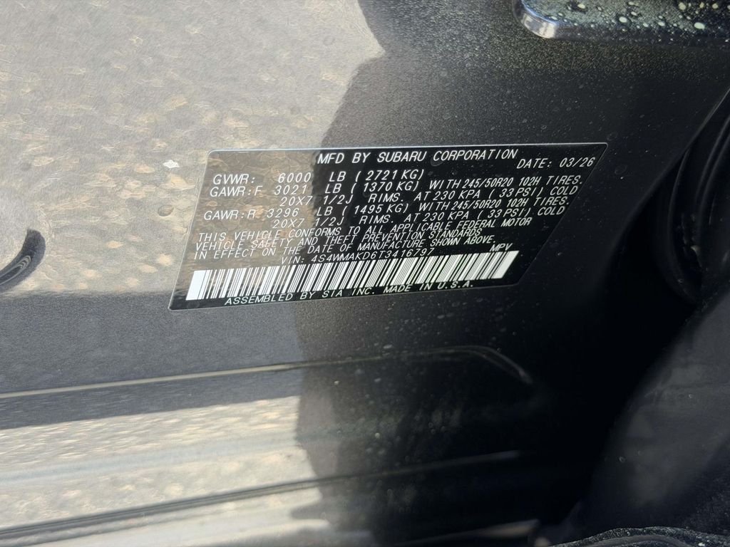 New 2026 MAGNETITE GRAY METALLIC Subaru Touring 7-Passenger image 25