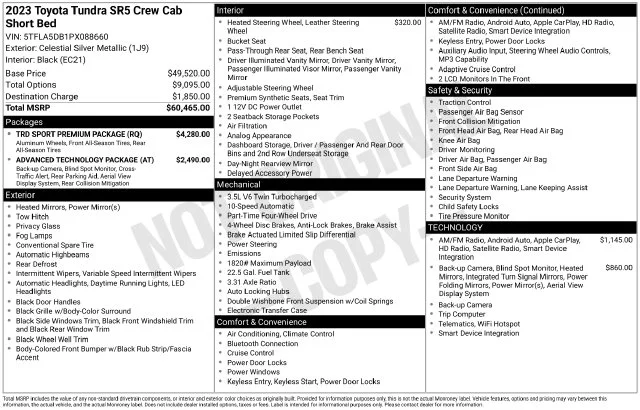 Used 2023 Celestial Silver Metallic Toyota SR5 image 21