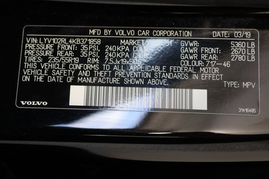Used 2019 Black Volvo T5 Inscription image 29
