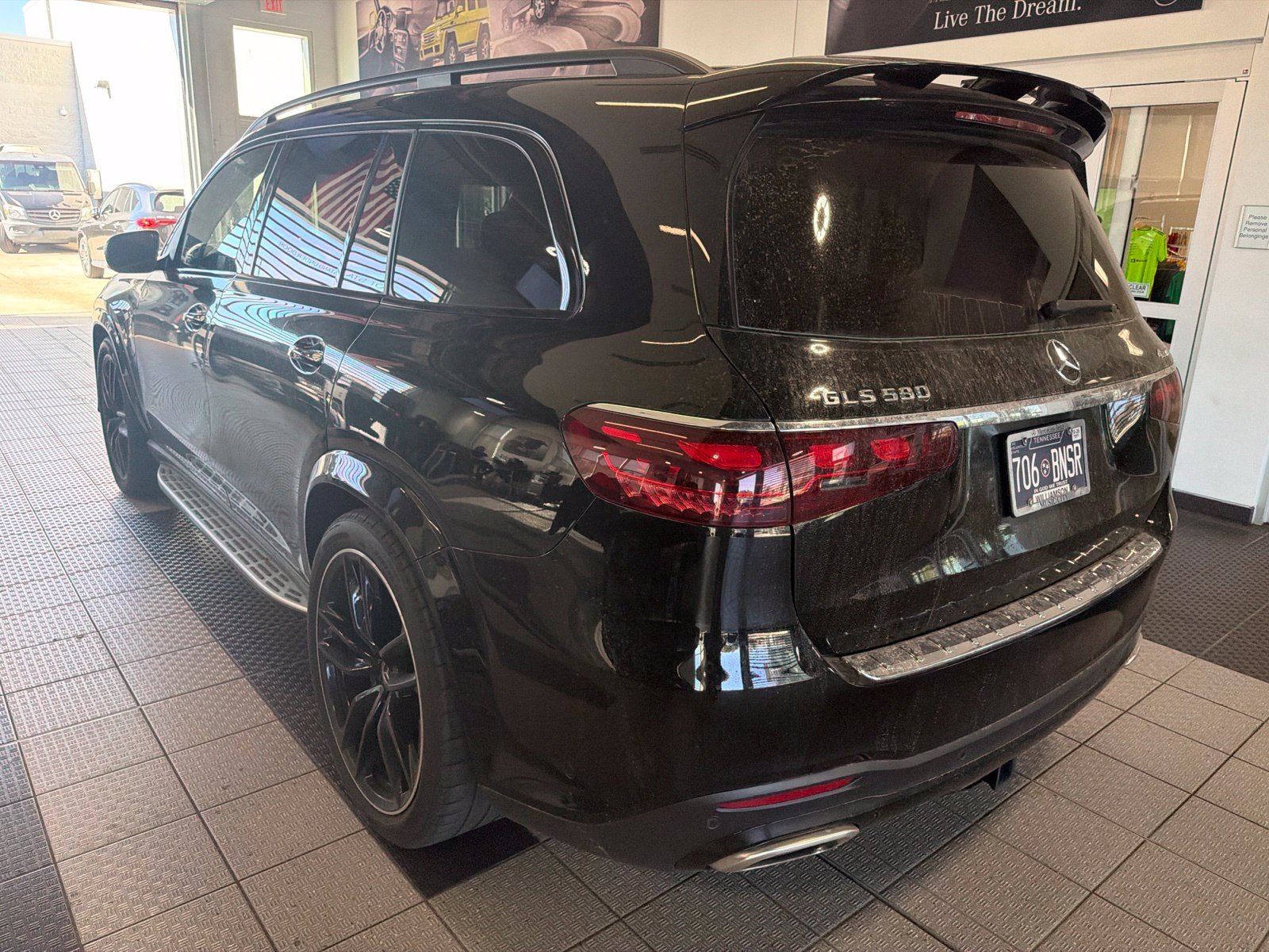 Certified Used 2025 Black Mercedes-Benz GLS 580 image 3