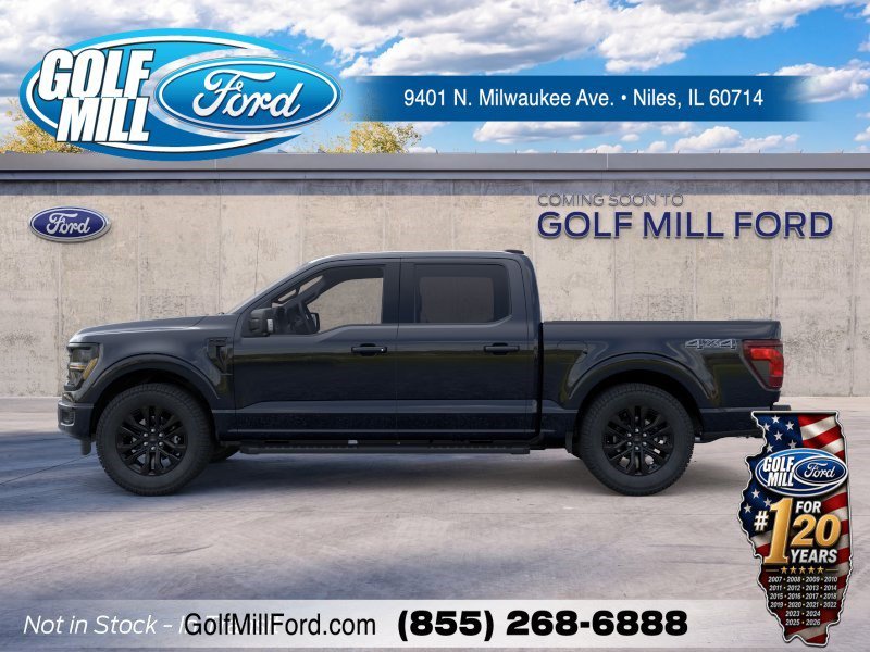 New 2026 Agate Black Metallic Ford XLT image 3