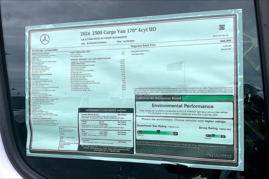 New 2026 Arctic White Mercedes-Benz Cargo 170 WB image 11