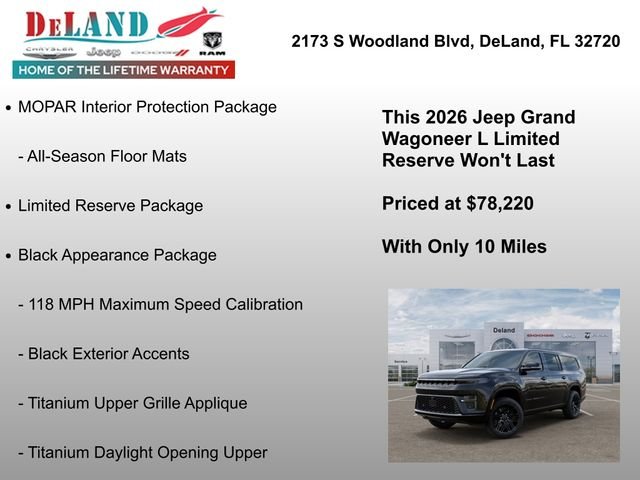 New 2026 High Gloss Black Exterior Paint Jeep Limited Reserve image 24