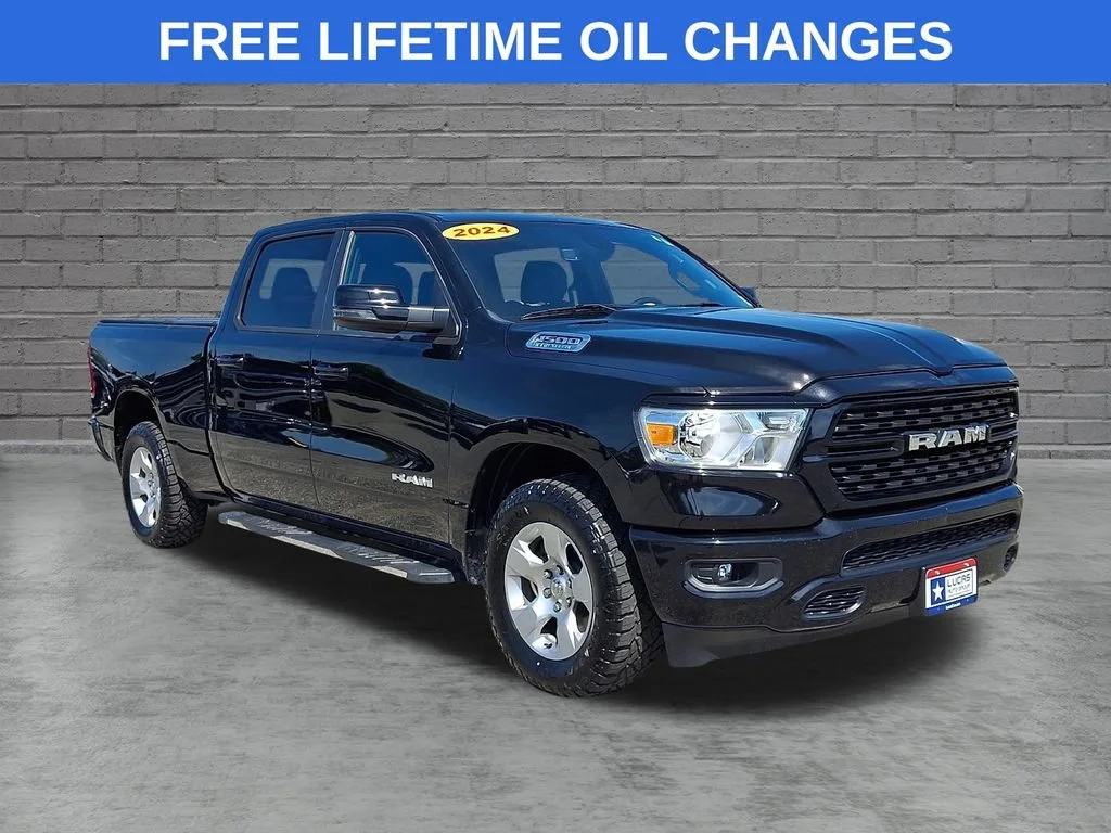 Used 2024 Diamond Black Crystal Pearlcoat Ram Big Horn image 1