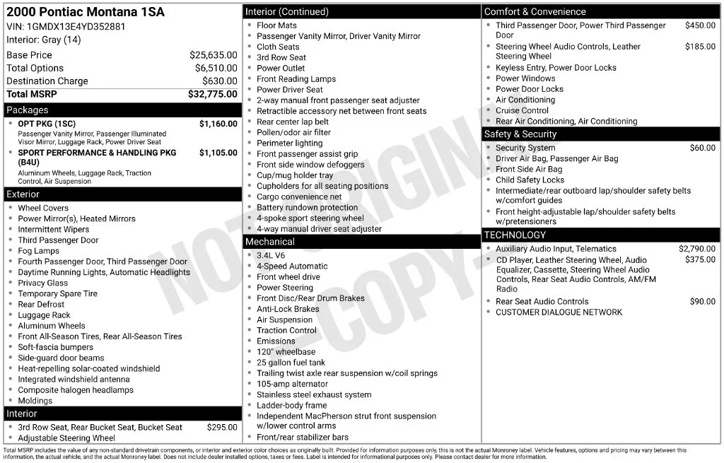 Used 2000 Silver Pontiac M16 image 12