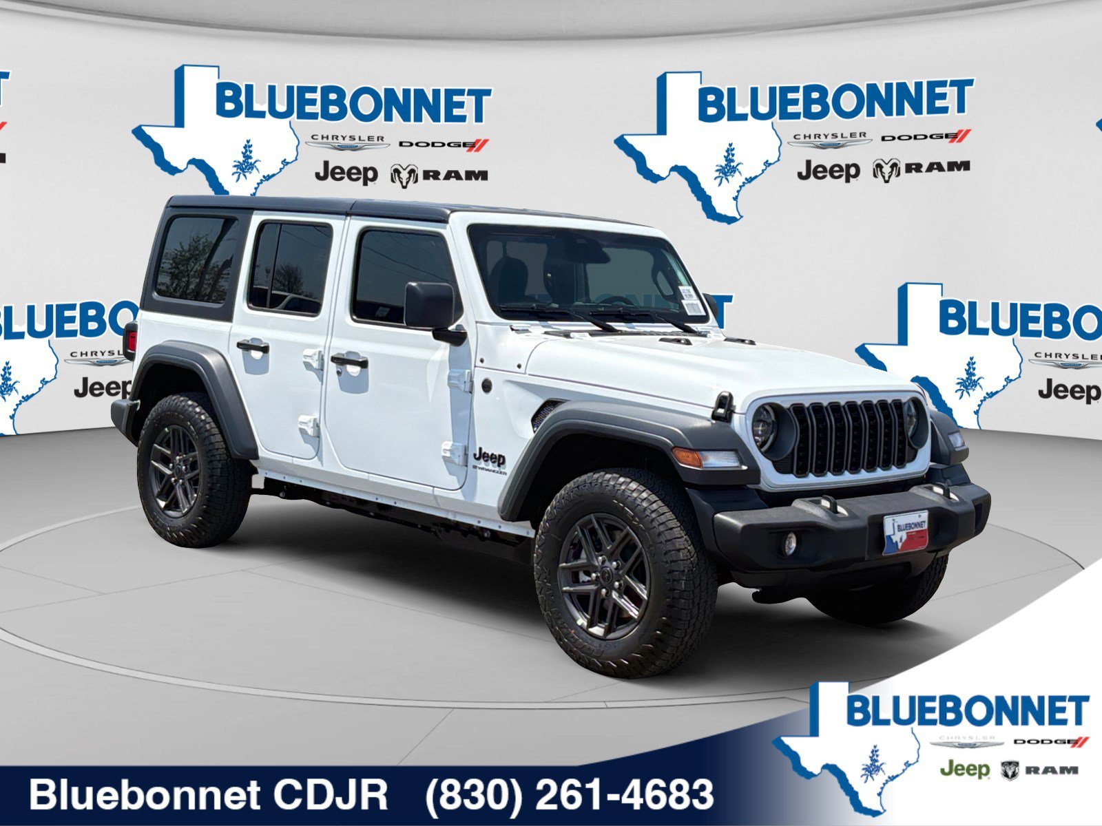New 2026 Bright White Clear-Coat Exterior Paint Jeep Sport S image 3
