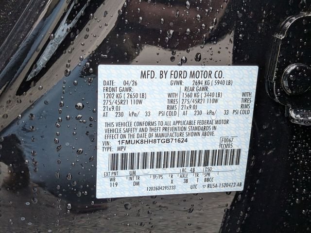 New 2026 Agate Black Metallic Ford Platinum™ image 25