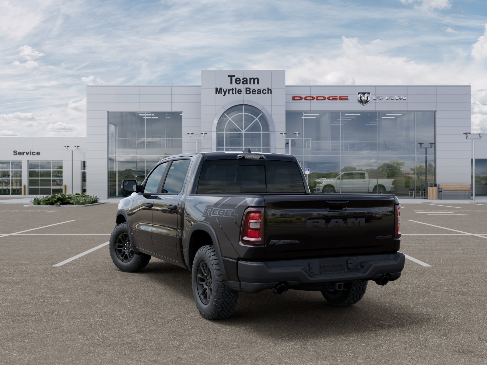 New 2026 Diamond Black Crystal Pearl-Coat Exterior Paint RAM Rebel image 30