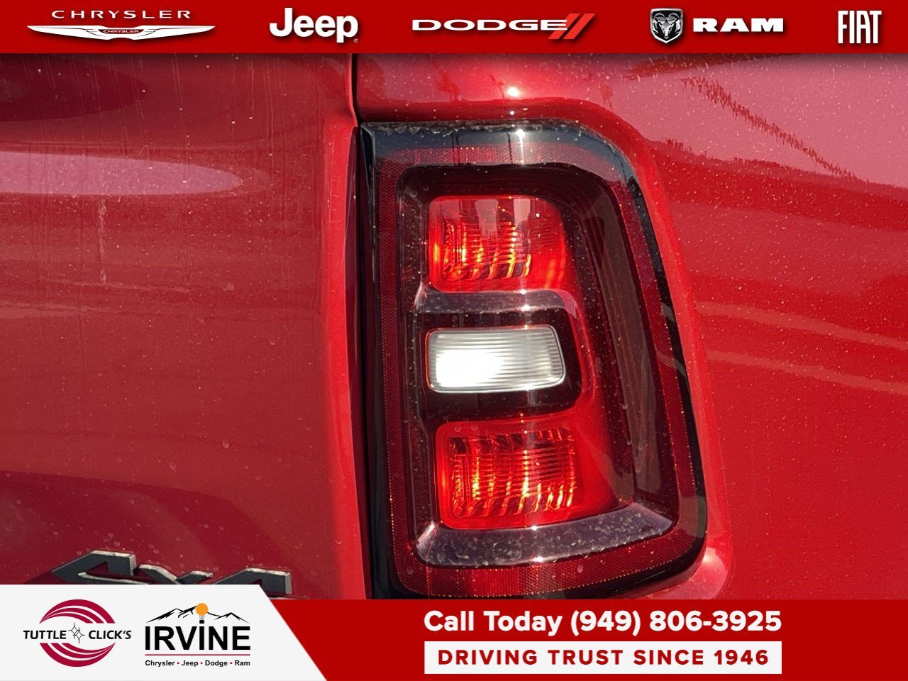 New 2026 Molten Red Pearl-Coat Exterior Paint RAM Laramie image 9
