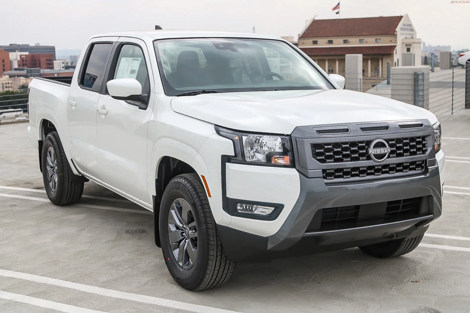 New 2025 Glacier White Nissan Crew Cab SV image 3