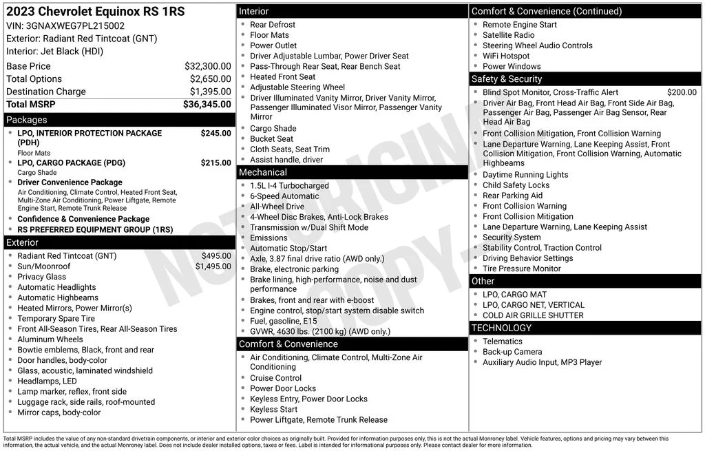 Used 2023 Red Chevrolet RS image 6