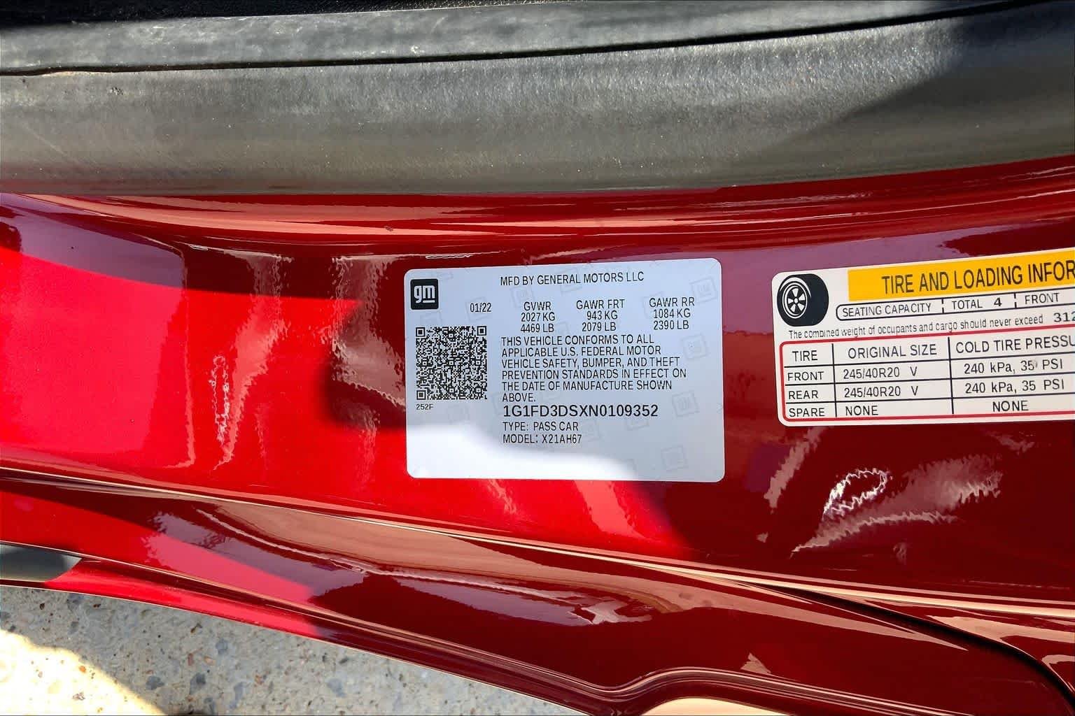 Used 2022 Wild Cherry Tintcoat Chevrolet 2LT image 34