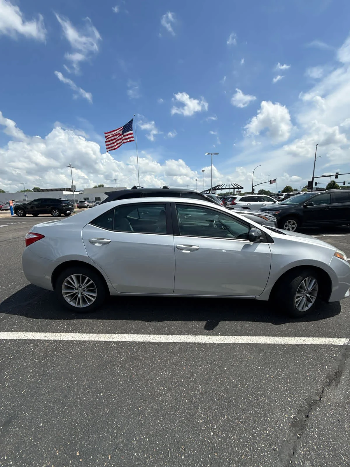 Used 2015 Classic Silver Metallic Toyota LE Plus image 3