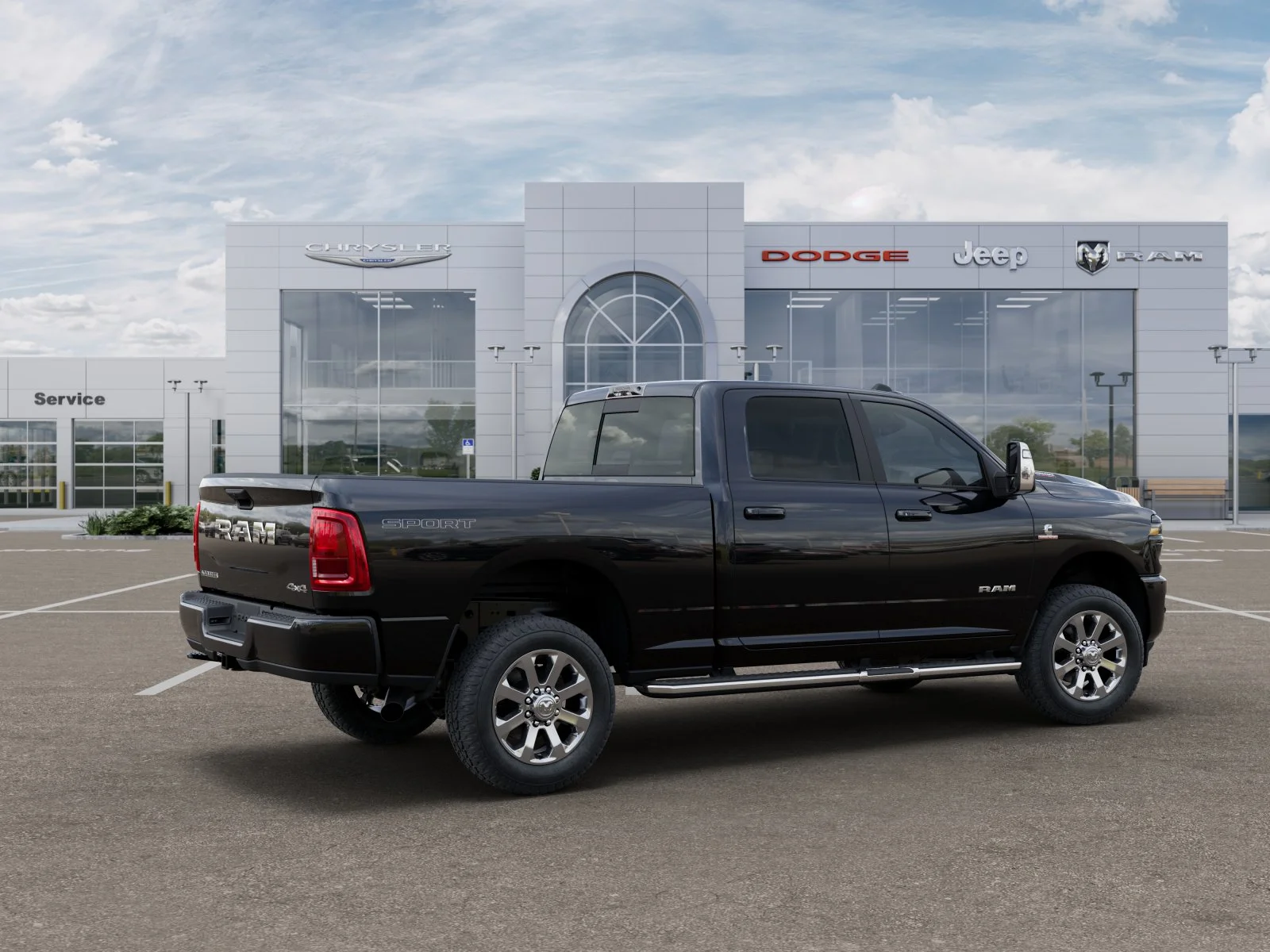 New 2025 Diamond Black Crystal Pearl-Coat Exterior Paint RAM Laramie image 22