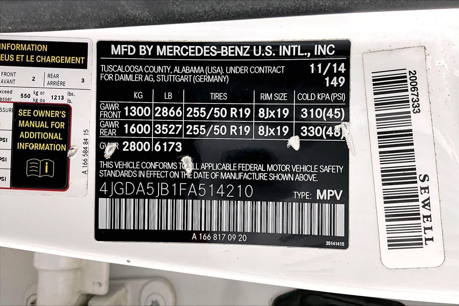 Used 2015 Polar White Mercedes-Benz ML 350 image 29