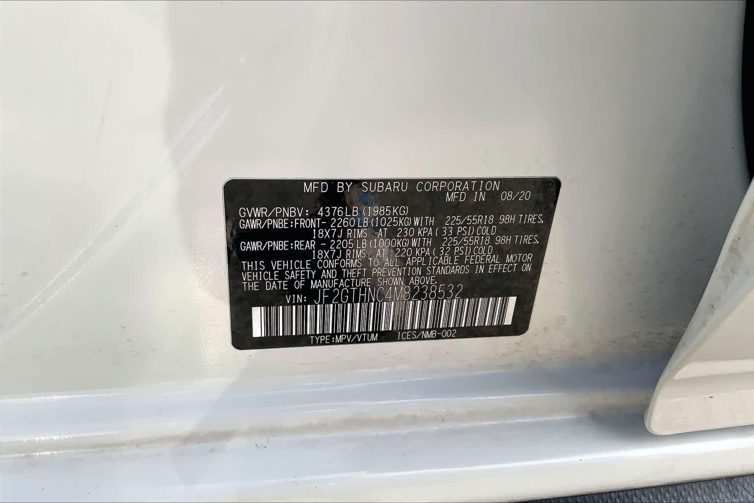 Used 2021 Crystal White Pearl Subaru Limited image 30