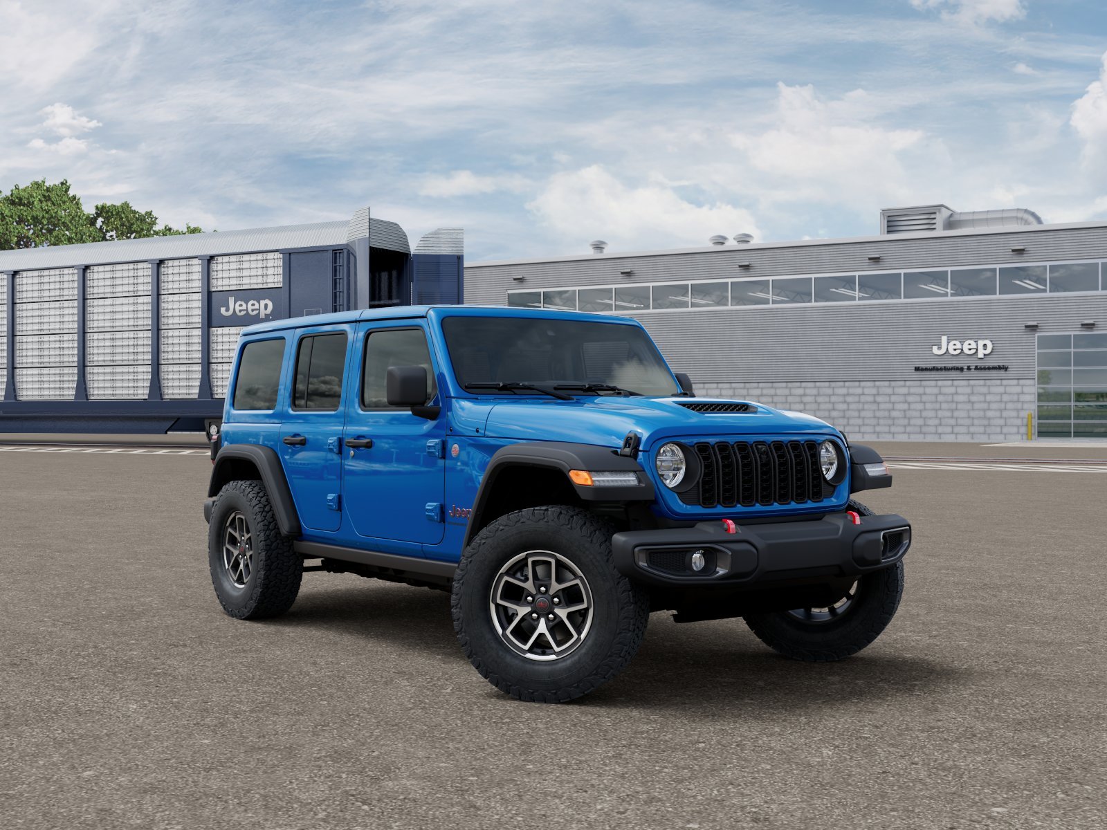 New 2026 Hydro Blue Pearl-Coat Exterior Paint Jeep Rubicon image 5