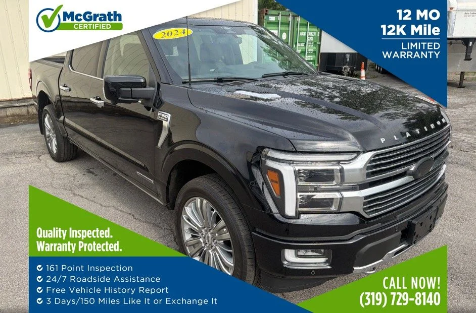 Used 2024 Black Ford Platinum image 1