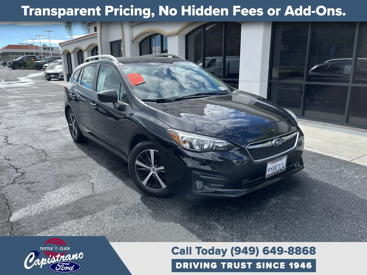 Used 2019 Crystal Black Silica Subaru Premium image 1