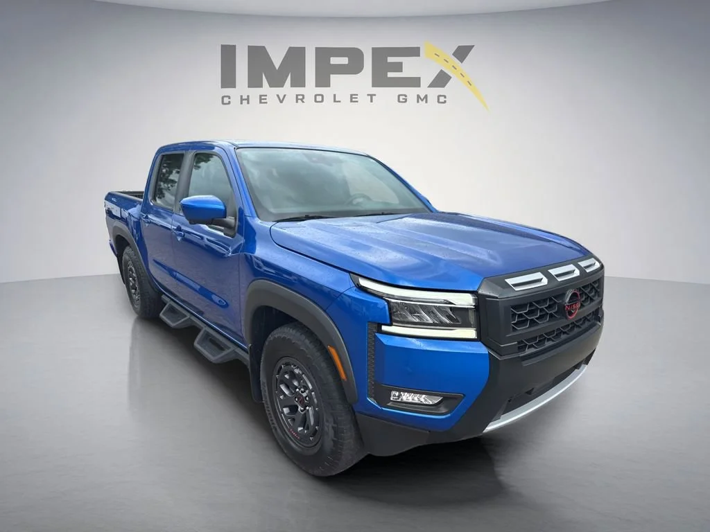 Blue 2025 Nissan Frontier PRO-X Crew Cab RWD Pickup Truck 4X2