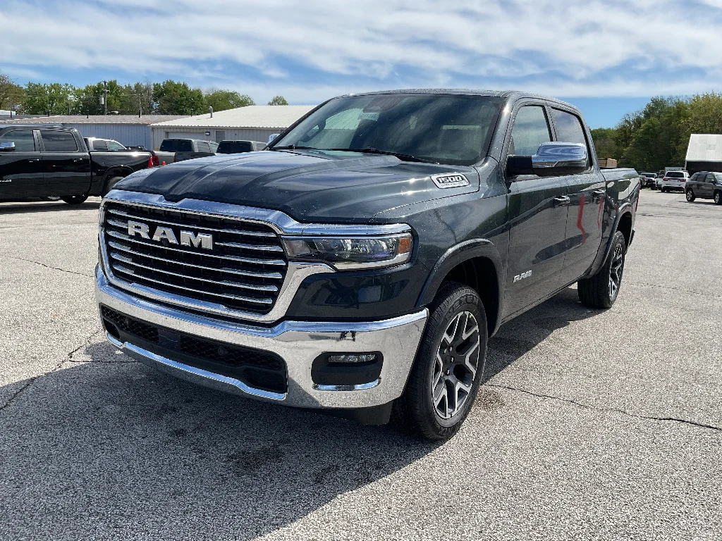 New 2026 Forged Blue Metallic Exterior Paint RAM Laramie Crew Cab 4x4 5