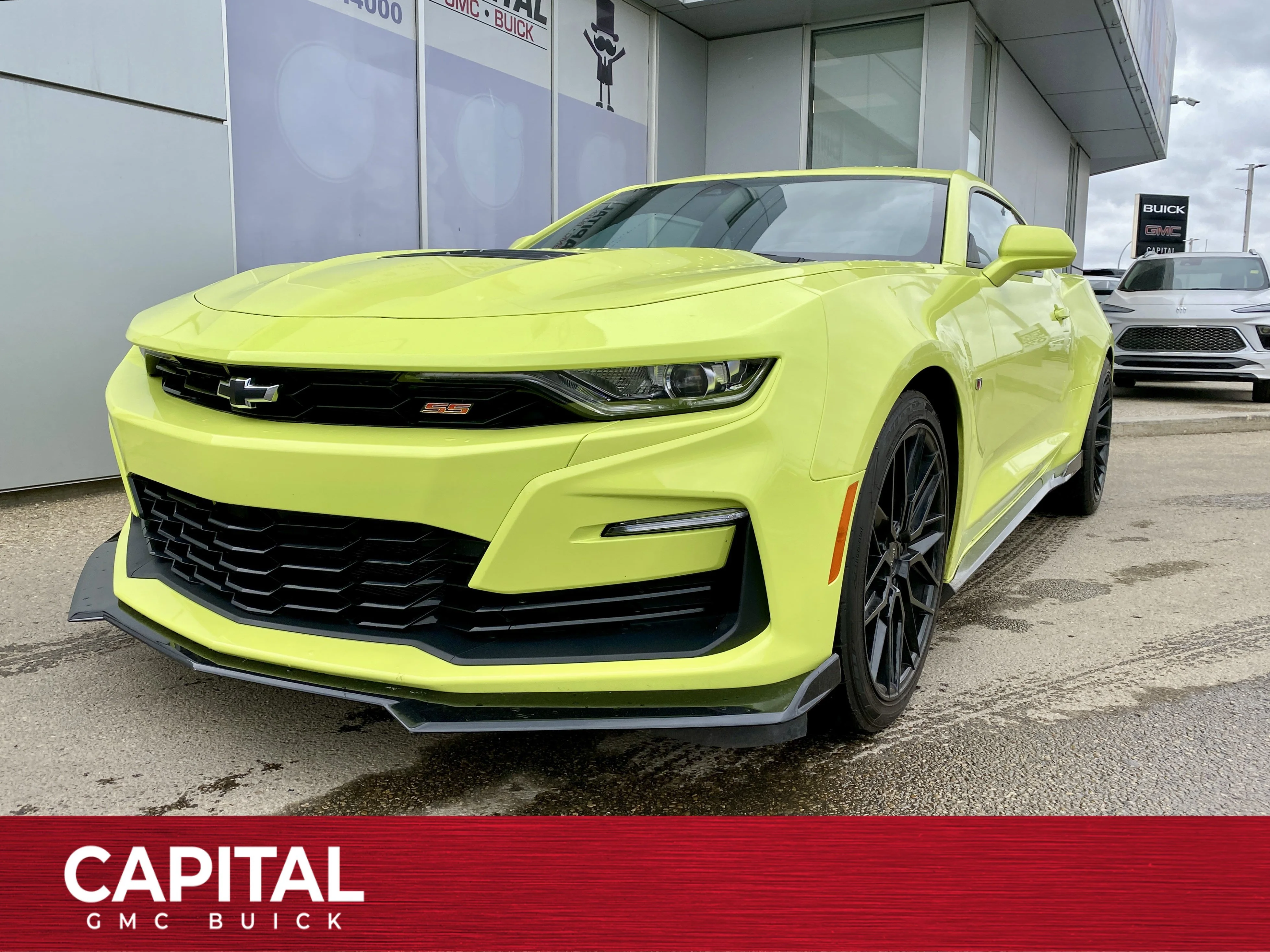 Certified Used 2021 Green Chevrolet 2dr Cpe 2SS * LEATHER * NAVIGATION * 6.2L V8 * image 1