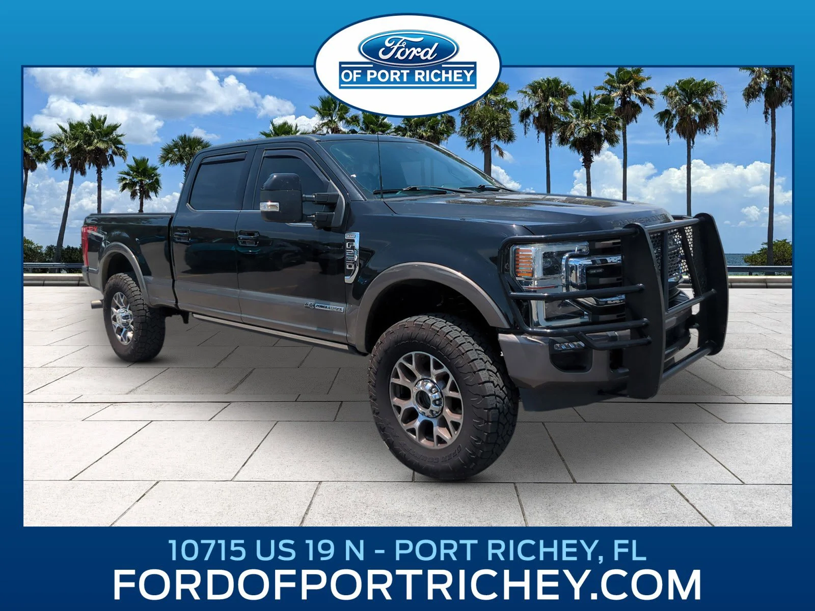 Used 2022 Agate Black Metallic Ford King Ranch image 1