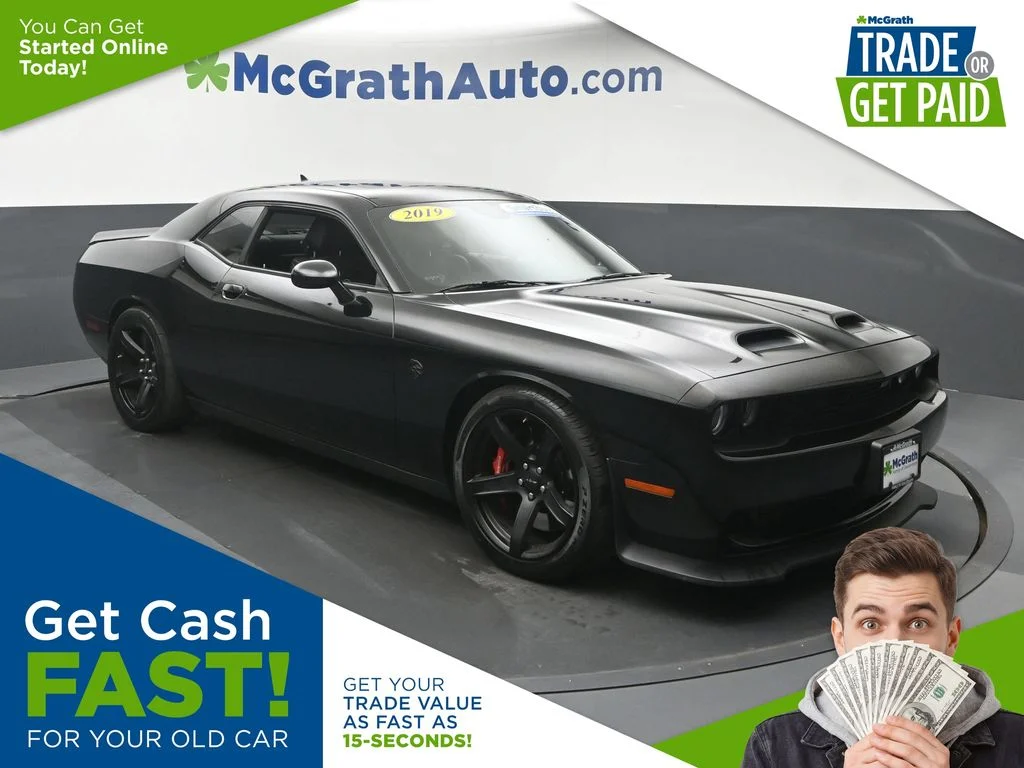 Used 2019 Black Dodge SRT Hellcat Redeye image 1